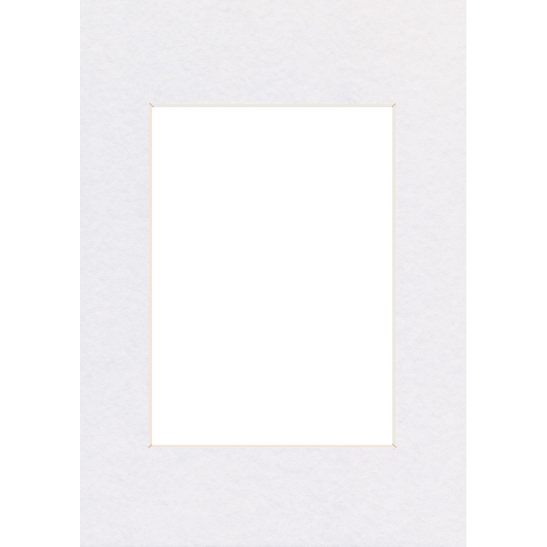 Pasparta 10x15 (7x10) cm arktická biela