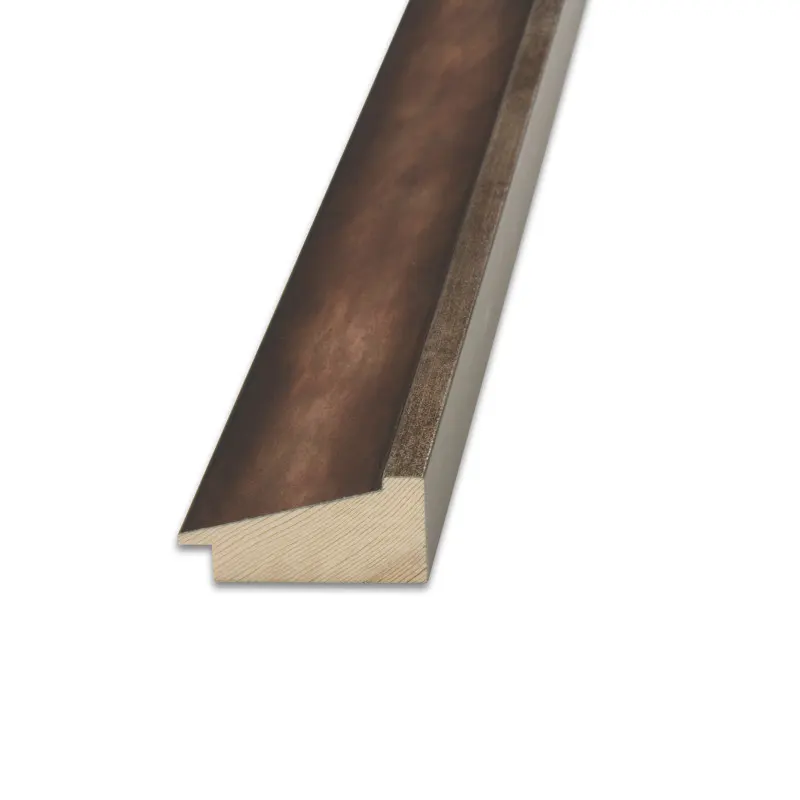 Rám na obraz drevený Como 30x40 cm tmavý orech so strieborným lemom