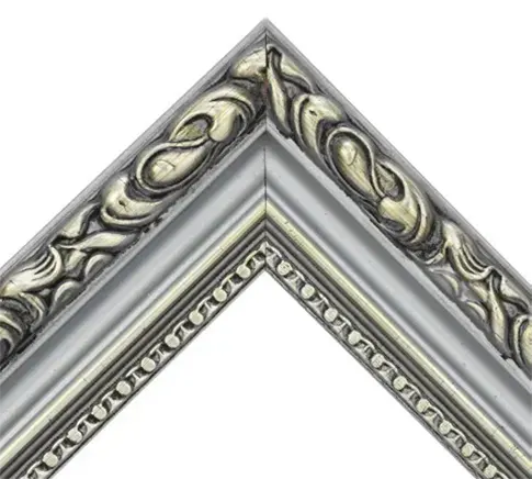 Rám na obraz drevený A2 42x59,4 cm Aurelia strieborný