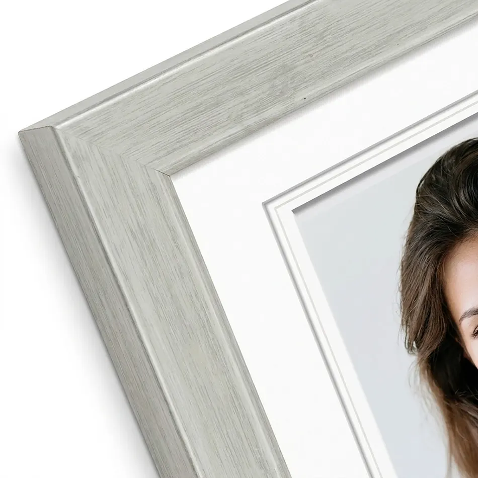Rám na obraz drevený Natal 40x60 cm strieborný