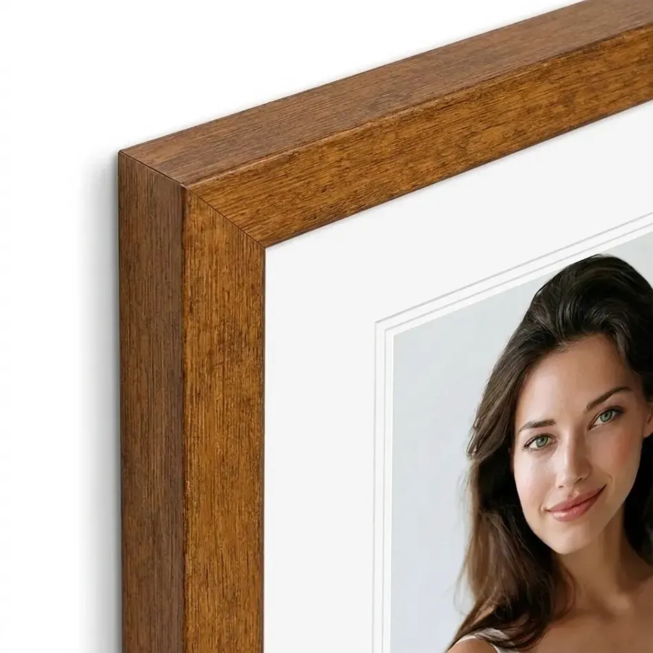 Rám na obraz drevený Natal A1 60x84 cm medený plexisklo