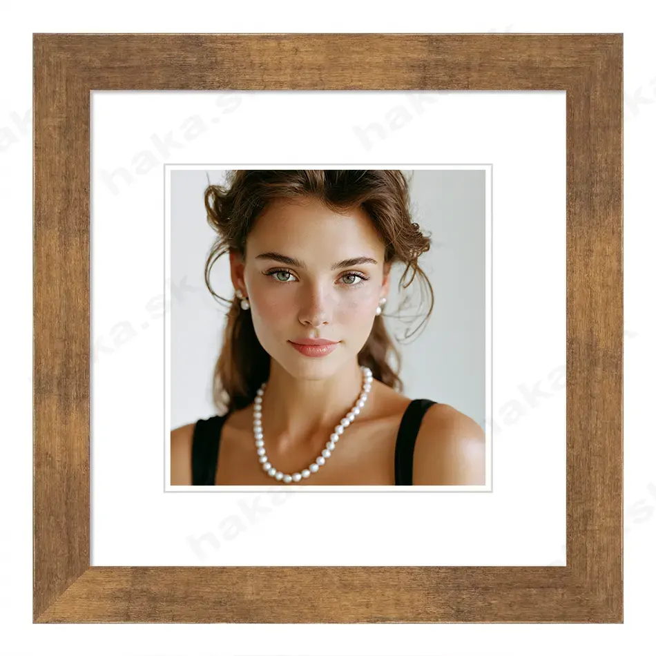 Rám na obraz drevený 30x30 cm MILANO antická meď