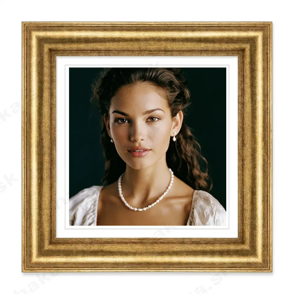 Rám na obraz drevený Salta 30x30 cm Antický zlatý
