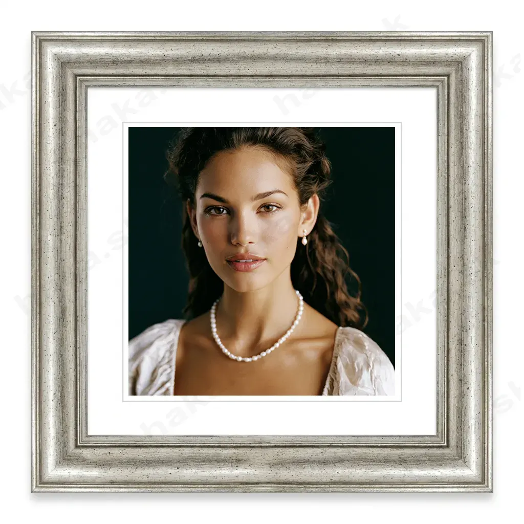 Rám na obraz drevený Salta 30x30 cm Antický strieborný