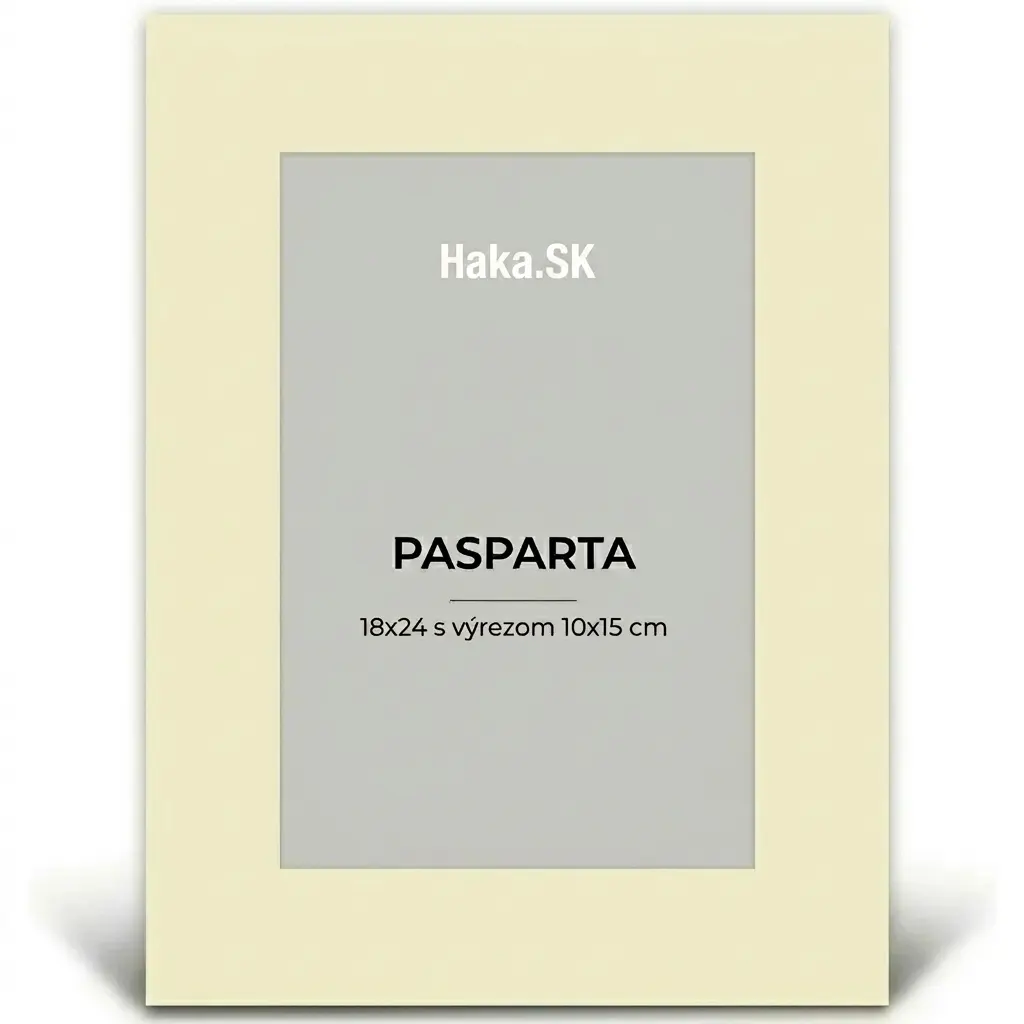 Pasparta 18x24 (10x15) cm slonová kosť