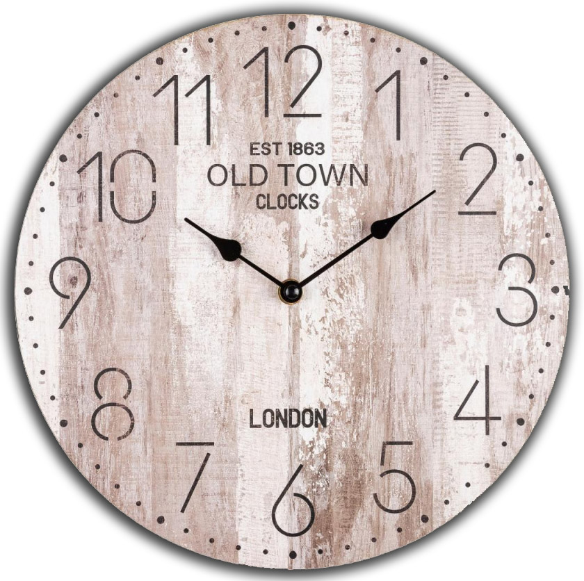 Drevené hodiny Old Town nástenné