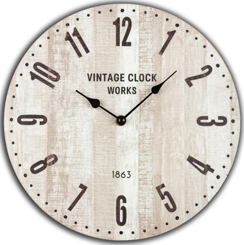 Drevené hodiny Vintage clock nástenné