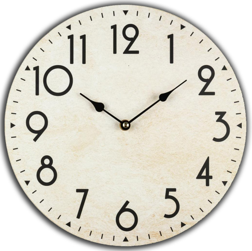 Drevené hodiny Clock beige nástenné