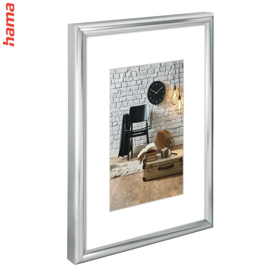 Hama fotorámik plastový SEVILLA, strieborná, 50x70 cm, plastové sklo